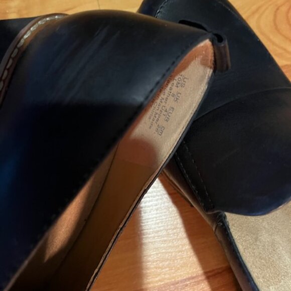 Naturalizer Woman's Black Leather Platform Loafer (Hardly Worn) Sz 10m - Picture 5 of 7